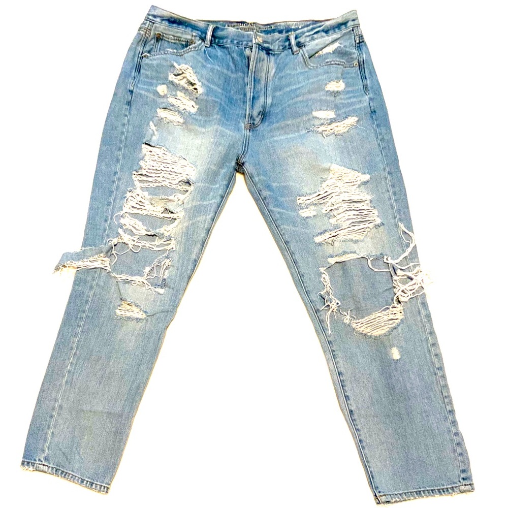 American Eagle Outfitters High Rise Distressed GF